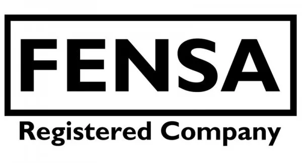 a black and white logo with the words fnsa